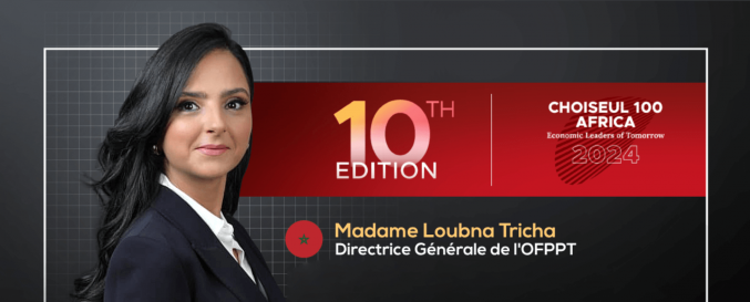SLIDER PAGE D'ACCUEIL - Choiseul 100 Africa 2024 Madame la Directrice Générale dans le top 10 des leaders Marocains les plus influents du continent COMMUNICATION.png