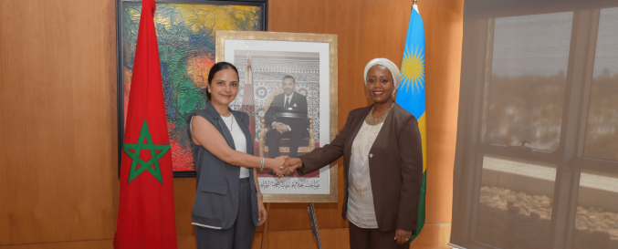 SLIDER PAGE D'ACCUEIL - Madame la Directrice Générale reçoit l’Ambassadrice de la République du Rwanda au Maroc.png
